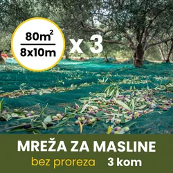MREŽA ZA MASLINE 8X10 BEZ PROREZA 3kom | Pinel Krk