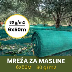 MREŽA ZA MASLINE 6X50M 80 g/m2 | Pinel Krk