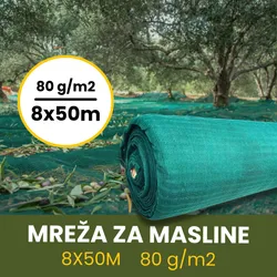 MREŽA ZA MASLINE 8X50M 80 g/m2 | Pinel Krk