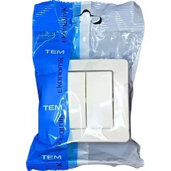 PREKIDAČ EKONOMIK BIJELI SERIJSKI DUPLI | Pinel Krk