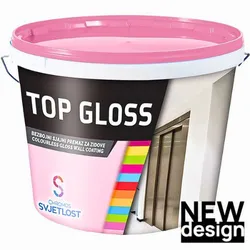 TOP GLOSS VODOPERIVI BEZBOJNI PREMAZ ZA UNUTARNJI ZID 5L | Pinel Krk
