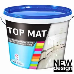 TOP MAT VODOPERIVI BEZBOJNI PREMAZ ZA UNUTARNJI ZID 5L | Pinel Krk