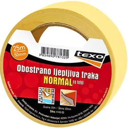 TRAKA OBOSTRANO LJEPLJIVA NA FOLIJI 50MMX10M | Pinel Krk