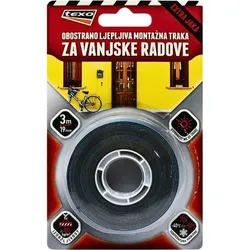 TRAKA OBOSTRANO LJEPLJIVA ZA VANJSKE RADOVE 19MMX3M | Pinel Krk