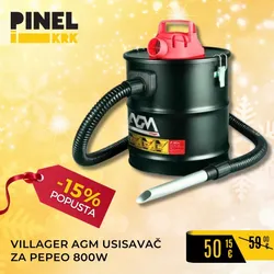 VILLAGER AGM USISAVAČ ZA PEPEO 800W-18AVC 065674 VPJ25 | Pinel Krk