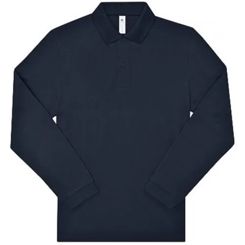MAJICA POLO B&C SAFRAN DUGI RUKAV NAVY L