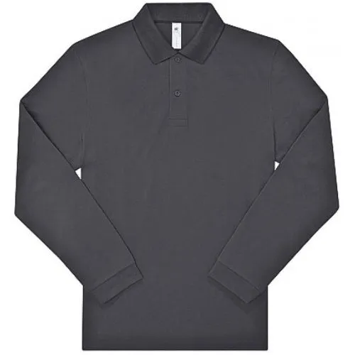 MAJICA POLO B&C SAFRAN DUGI RUKAV T.SIVA L