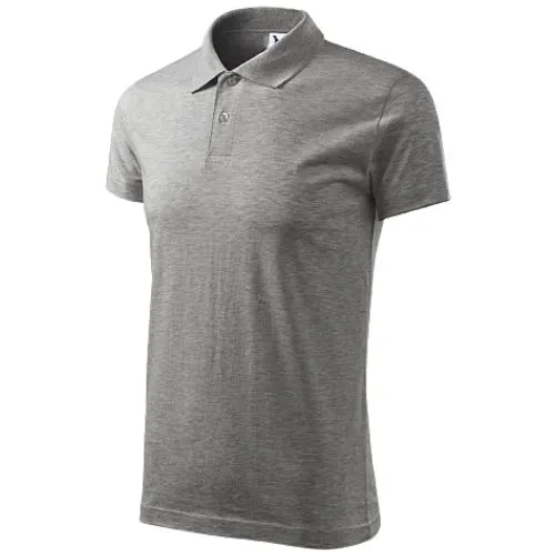 MAJICA POLO ADLER 202 SINGLE JERSEY TAMNO SIVA MELANŽ L