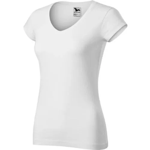 OUTLET MAJICA T-SHIRT ADLER FIT V-NECK ŽENSKA BIJELA