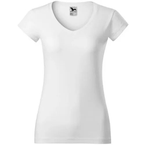 OUTLET MAJICA T-SHIRT ADLER FIT V-NECK ŽENSKA BIJELA