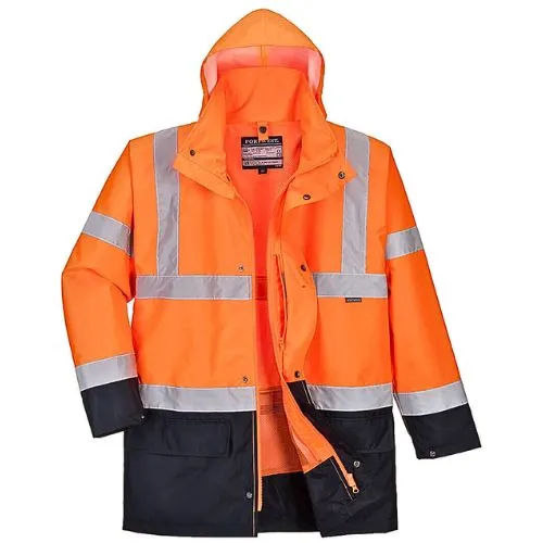 JAKNA HI VIS ESSENTIAL S766 5U1 NARANČASTO/T.PLAVA XL