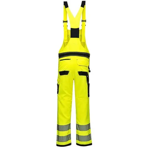 HLAČE TREGER VISOKE VIDLJIVOSTI WORK PW344 ŽUTO/CRNO M