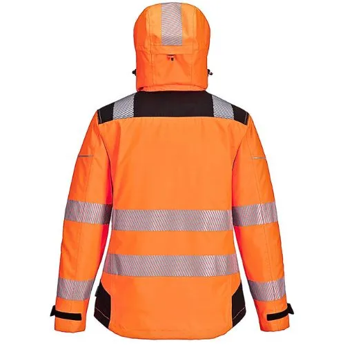 JAKNA HI VIS PW389 ŽENSKA KIŠNA NARANČASTO/CRNA S