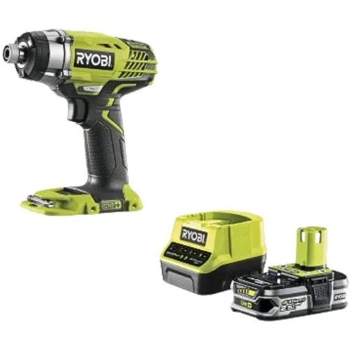 RYOBI R18ID3 AKU UDARNI ZAVRTAČ(18V,1/4,6-K,BL,220NM)+ PUNJAČ I AKU