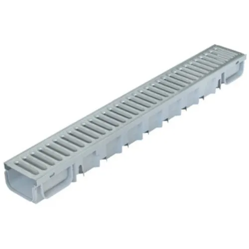 KANALICA S REŠETKOM 130X75X1000 ČELIK/CINK
