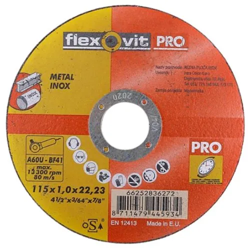 REZNA PLOČA FLEXOVIT PRO INOX 125X1.0