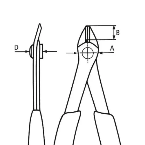 KNIPEX KLIJEŠTA SJEKAČA KOSA ELEKTRONIČARSKA 125MM