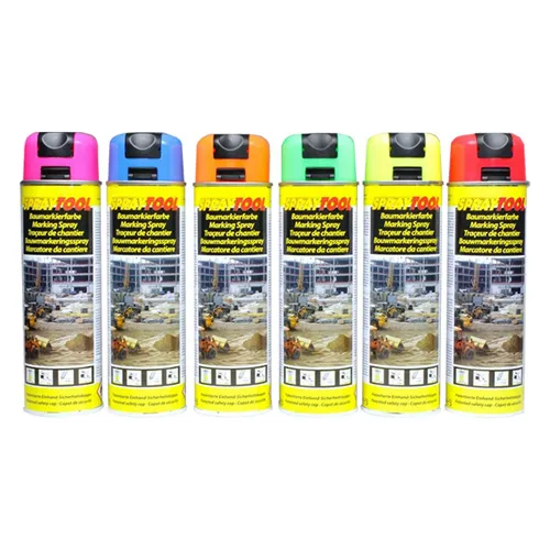 SPREJ MOTIP 2 L MARKING NEON RED 500ML