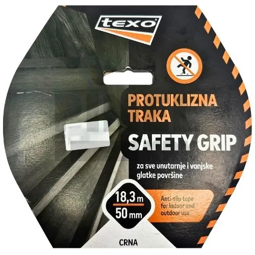 TRAKA ZAŠTITNA PROTUKLIZNA CRNA 50MMX18,3M