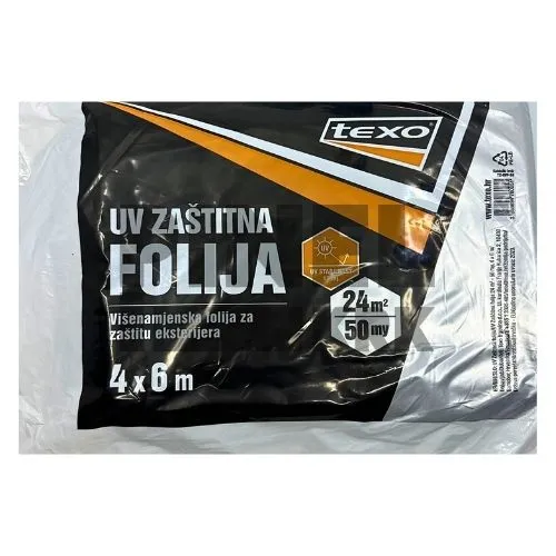 FOLIJA ZAŠTITNA UV 4X6M