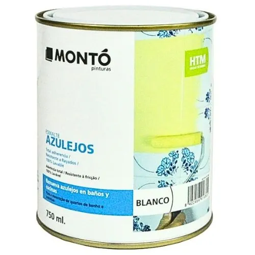 MONTO HTM ESMALTE AZULEJOS BEIGE CALIDO 750ML