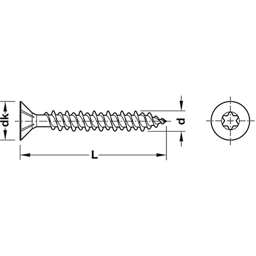 VIJAK HOSPA JET 3,5X20MM 1000/1