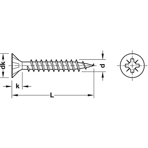 VIJAK SPAX PZ 5,0X50MM 500/1