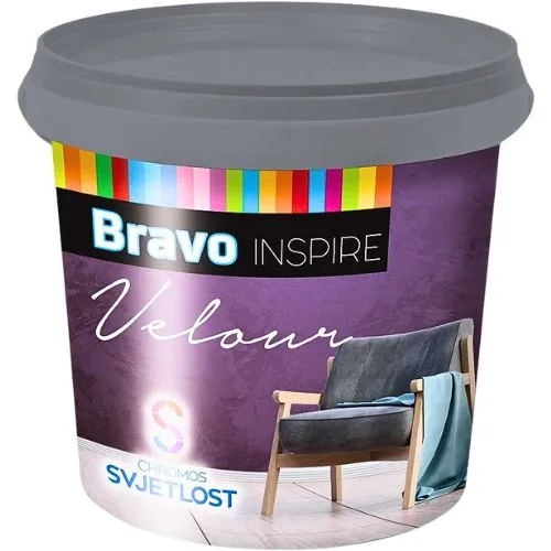 BRAVO INSPIRE VELOUR SILVER 1L