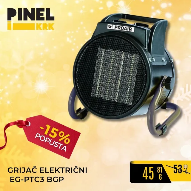 GRIJAČ ELEKTRIČNI EG-PTC3 BGP