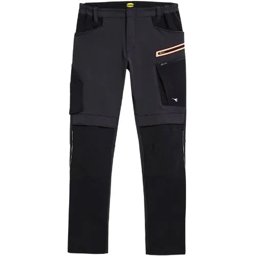 HLAČE DIADORA HYBRID CRNO SIVE S