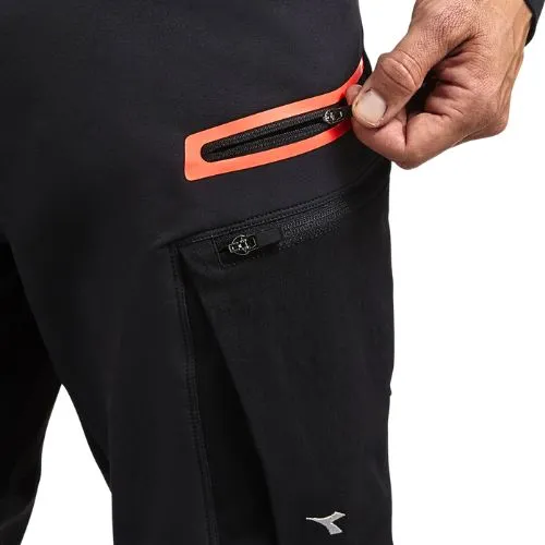 HLAČE DIADORA HYBRID CRNO SIVE S