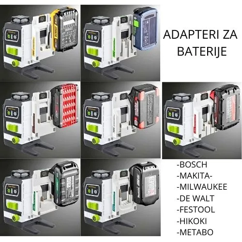 LASER 3D GREEN POWERPLANE AKU 18V