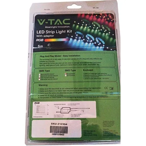 LED TRAKA SET 7W/M RGB 60LED/M 12V 5M IP65