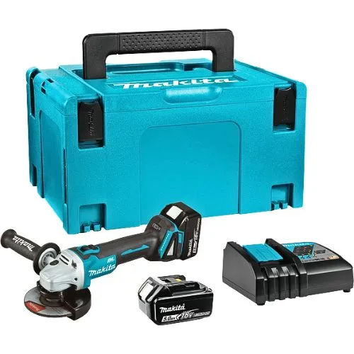 MAKITA DGA504RTJ AKU BRUSILICA (125mm,18V,Li-ion,2x5Ah)