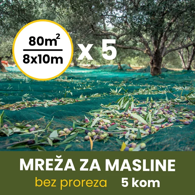 MREŽA ZA MASLINE 8X10 BEZ PROREZA 5kom