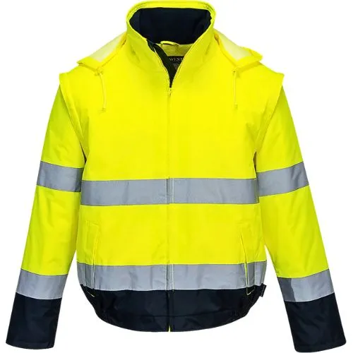 OUTLET JAKNA HI VIS 2U1 ESSENTIAL C464 ŽUTO/T.PLAVA L