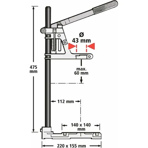 STALAK ZA BUŠILICU 500/240MM