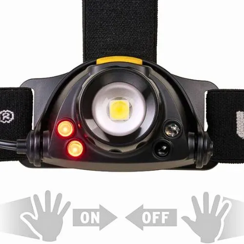 SVJETILJKA NAGLAVNA LUX PUNJIVA S BATERIJOM I SENZOROM 400LM