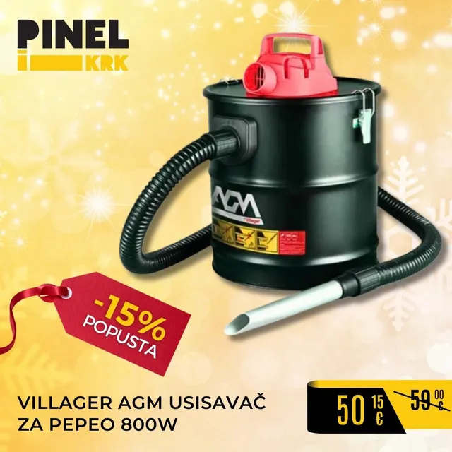 VILLAGER AGM USISAVAČ ZA PEPEO 800W-18AVC 065674 VPJ25