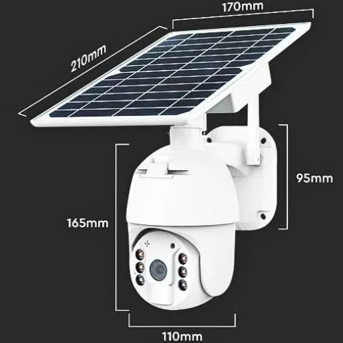 WIFI HD SMART SOLARNA KAMERA SA SENZOROM BIJELA